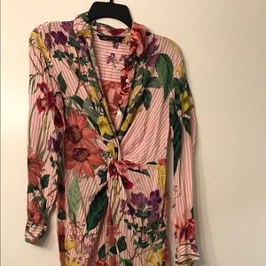 Zara floral dress